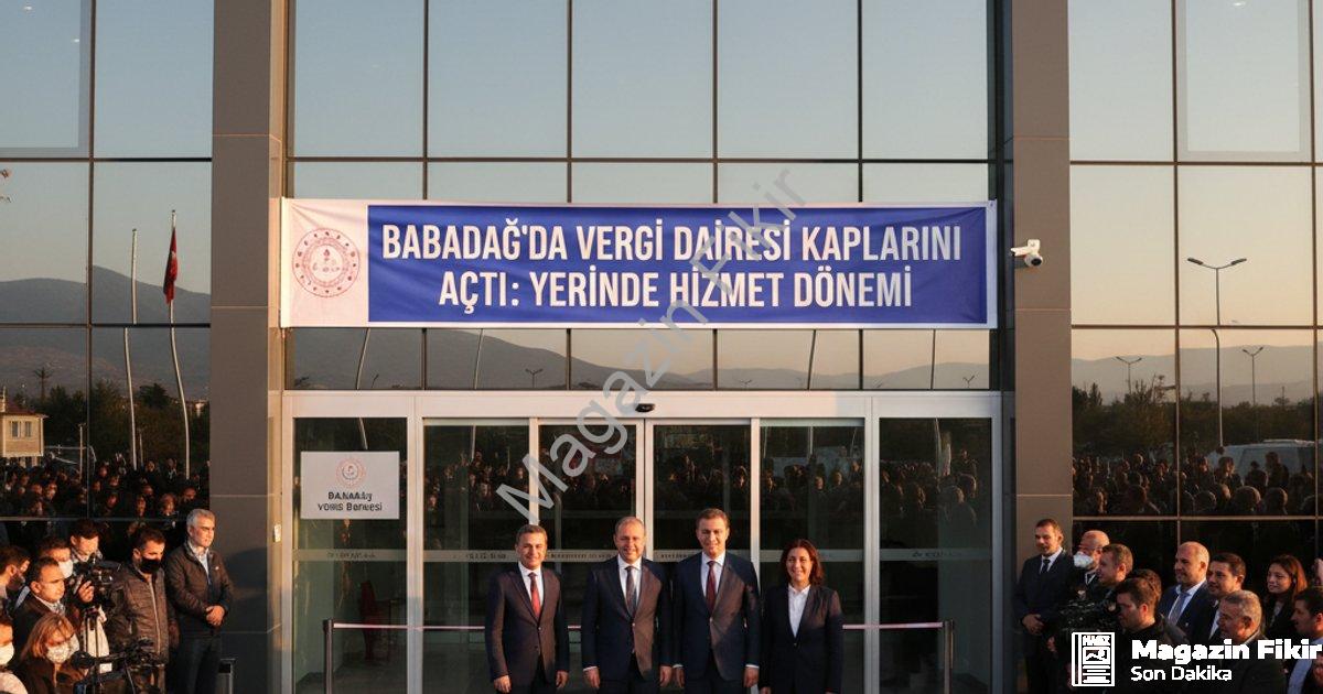"Babadağ’da Vergi Dairesi kapılarını açtı: Yerinde hizmet dönemi" başlıklı haber için fotorealistik,