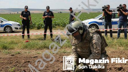 İzmir Tire’de tarlada bulunan el bombası etkisiz hale getirildi