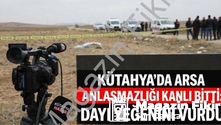 Kütahya’da Arsa Anlaşmazlığı Kanlı Bitti: Dayı Yeğenini Vurdu
