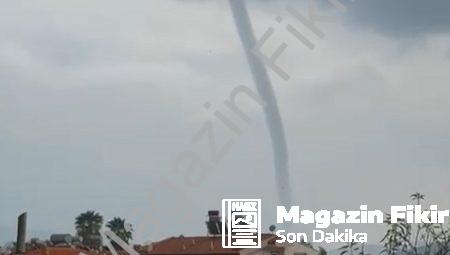 Marmaris’te Korkutan Doğa Olayı: Dev Hortum Kamerada!