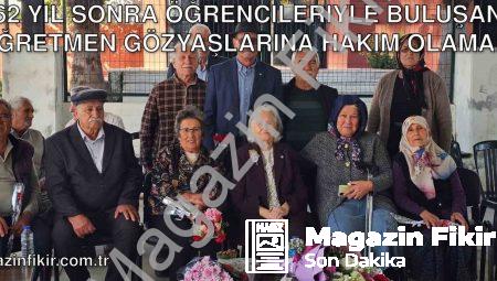 62 Yıl Sonra Öğrencileriyle Buluşan Öğretmen Gözyaşlarına Hakim Olamadı