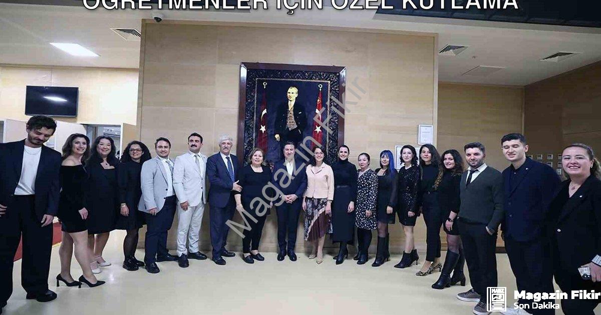 "Muğla Büyükşehir Belediyesi'nden Öğretmenler İçin Özel Kutlama" başlıklı haber için fotorealistik,