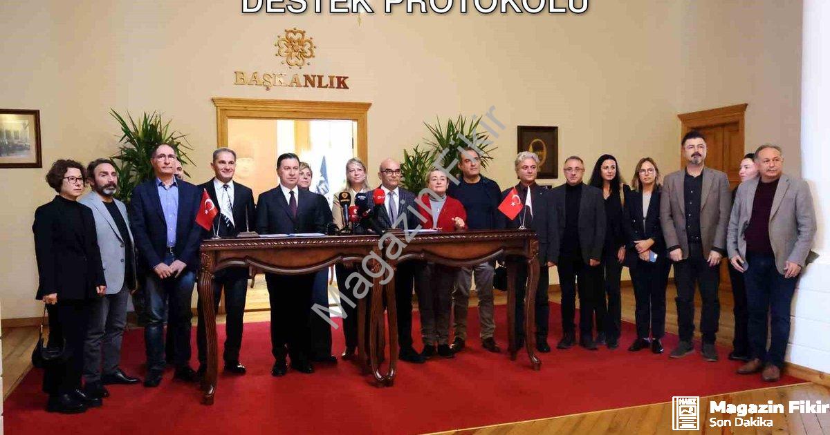 "Muğla’da 17 antik kent kazısına kapsamlı destek protokolü" başlıklı haber için fotorealistik, profe