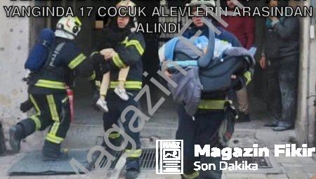 Denizli’de Can Pazarı: İş Hanında Çıkan Yangında 17 Çocuk Alevlerin Arasından Alındı