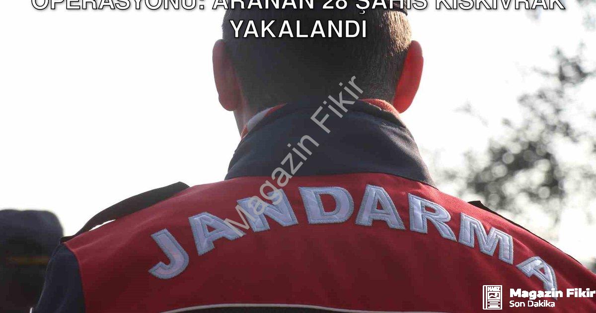 "Aydın'da Jandarmadan Dev Huzur Operasyonu: Aranan 28 Şahıs Kıskıvrak Yakalandı" başlıklı haber için