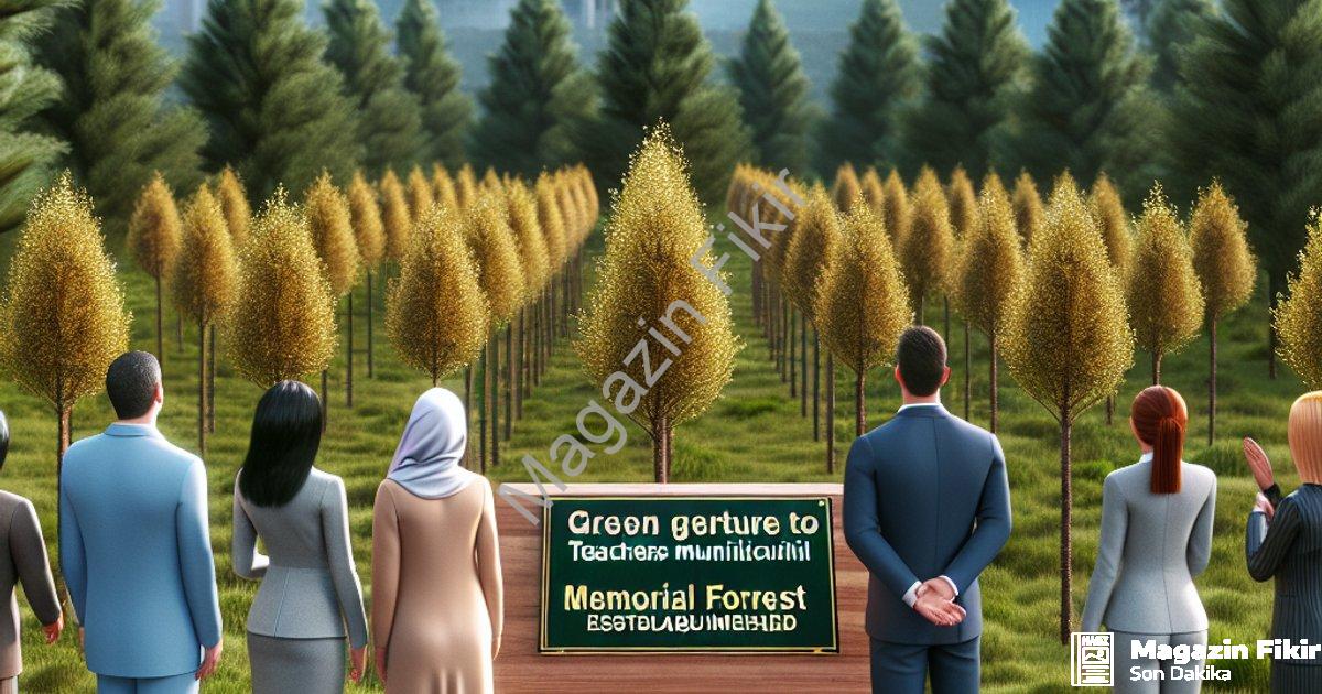 "Çivril Belediyesi'nden Öğretmenlere Yeşil Jest: Hatıra Ormanı Kuruldu" başlıklı haber için fotoreal