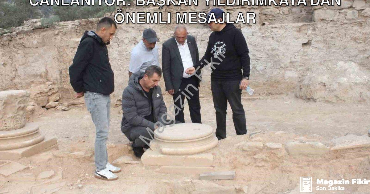 "Nysa Antik Kenti'nde Tarih Yeniden Canlanıyor: Başkan Yıldırımkaya'dan Önemli Mesajlar" başlıklı ha