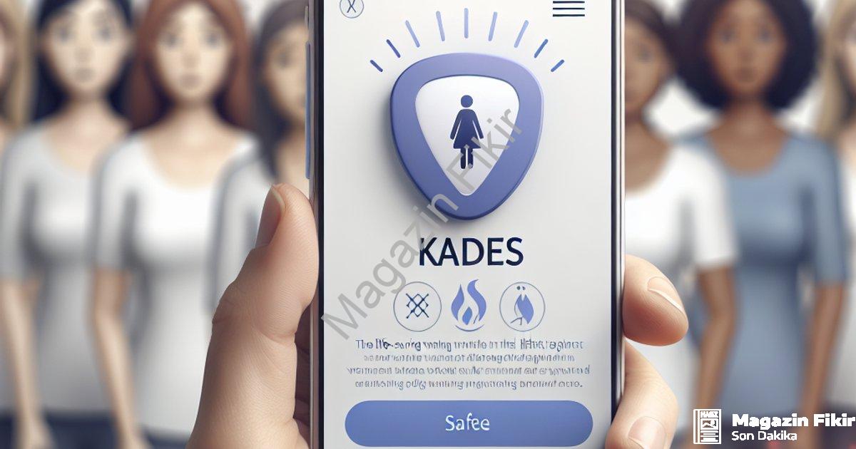 "Kadına Şiddetle Mücadelede Hayat Kurtaran Uyarı: KADES'in Önemi" başlıklı haber için fotorealistik,