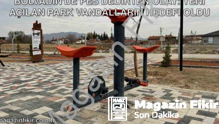 Bolvadin’de Pes Dedirten Olay: Yeni Açılan Park Vandalların Hedefi Oldu