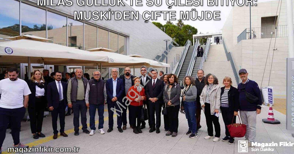 "Milas Güllük'te Su Çilesi Bitiyor: MUSKİ'den Çifte Müjde" başlıklı haber için fotorealistik, profes