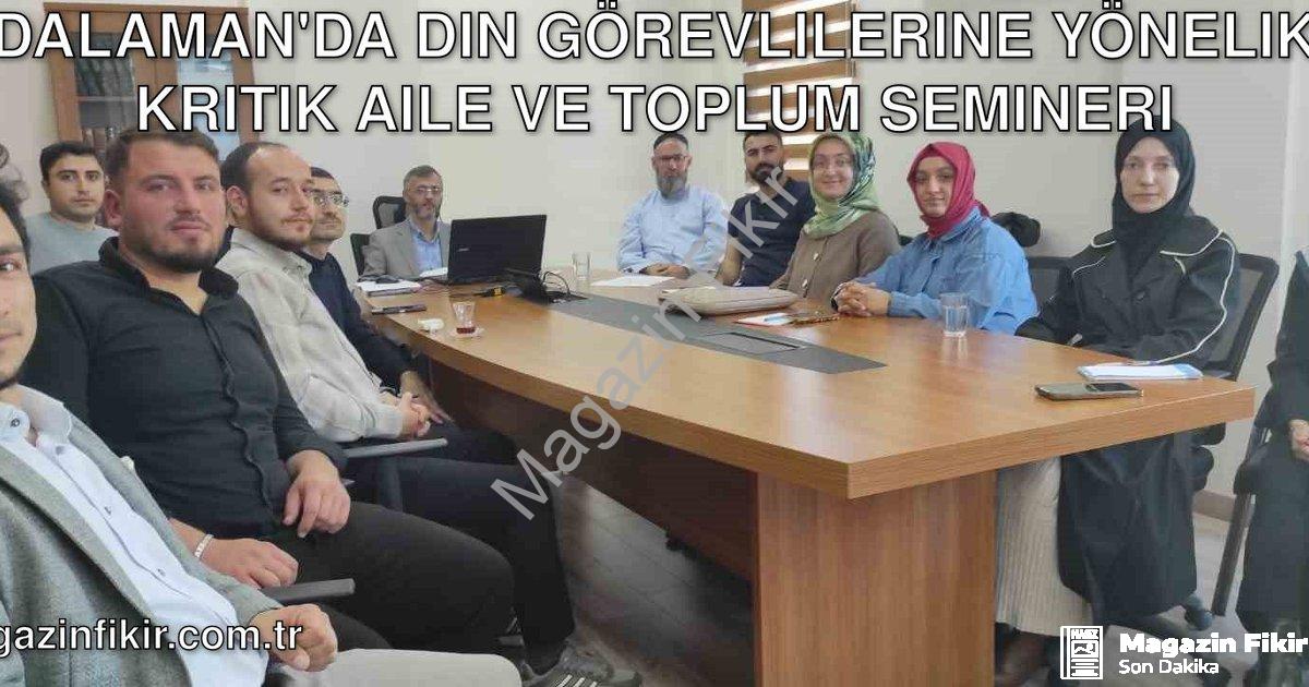 "Dalaman'da Din Görevlilerine Yönelik Kritik Aile ve Toplum Semineri" başlıklı haber için fotorealis