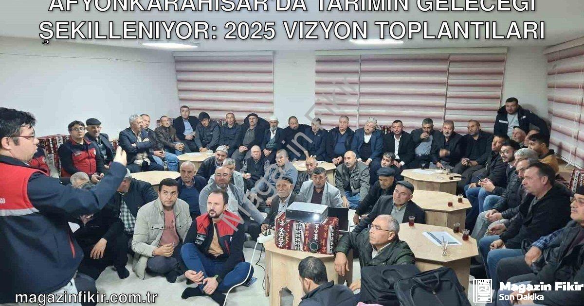 "Afyonkarahisar'da Tarımın Geleceği Şekilleniyor: 2025 Vizyon Toplantıları" başlıklı haber için foto