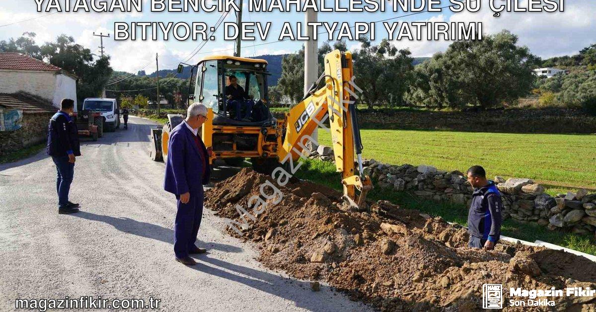"Yatağan Bencik Mahallesi'nde Su Çilesi Bitiyor: Dev Altyapı Yatırımı" başlıklı haber için fotoreali