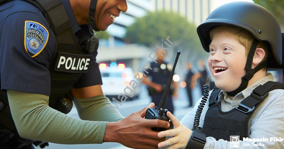 "Muğla'da Duygulandıran Hareket: Engelli Gencin Polislik Hayali Gerçek Oldu" başlıklı haber için fot