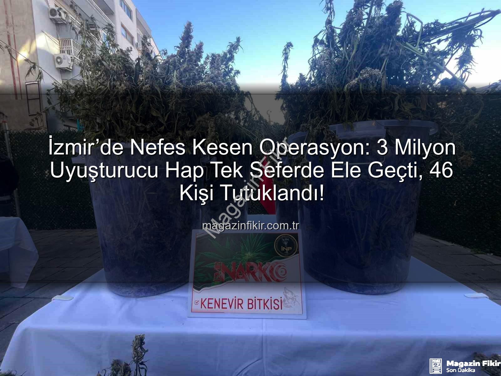 uyuşturucu hap - İzmir’de Nefes Kesen Operasyon: 3 Milyon Uyuşturucu Hap Tek Seferde Ele Geçti, 46 Kişi Tutuklandı!