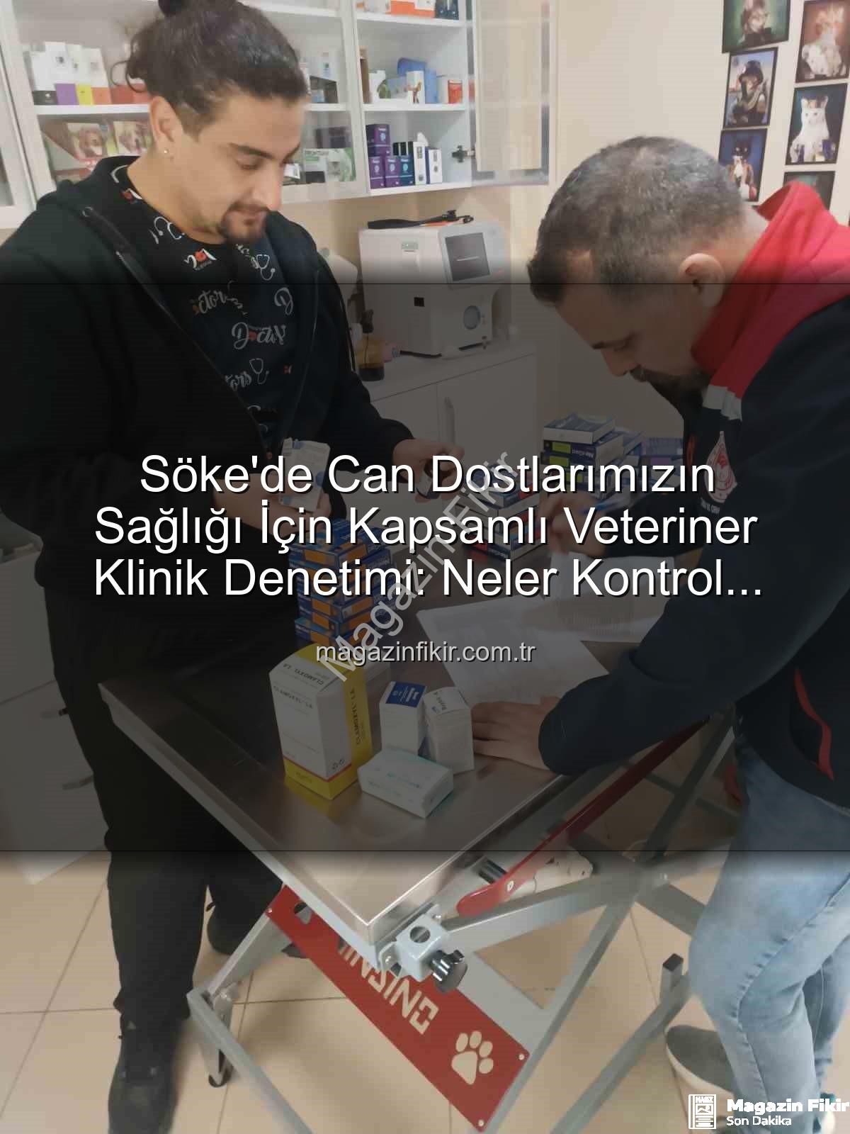veteriner klinik denetimi - Söke'de Can Dostlarımızın Sağlığı İçin Kapsamlı Veteriner Klinik Denetimi: Neler Kontrol Edildi?