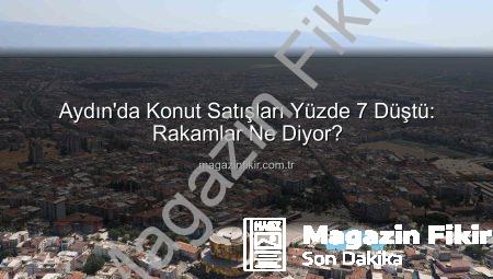 Aydın’da Konut Satışları Yüzde 7 Düştü: Rakamlar Ne Diyor?