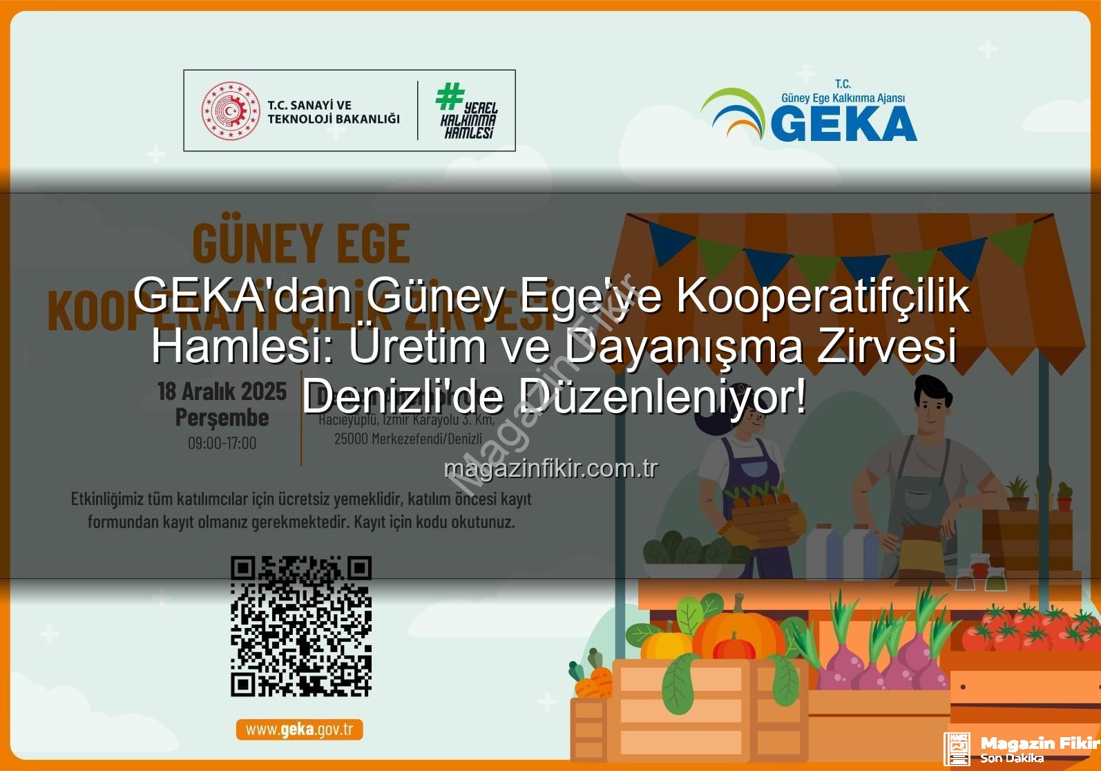 Kooperatifçilik Zirvesi - GEKA'dan Güney Ege'ye Kooperatifçilik Hamlesi: Üretim ve Dayanışma Zirvesi Denizli'de Düzenleniyor!