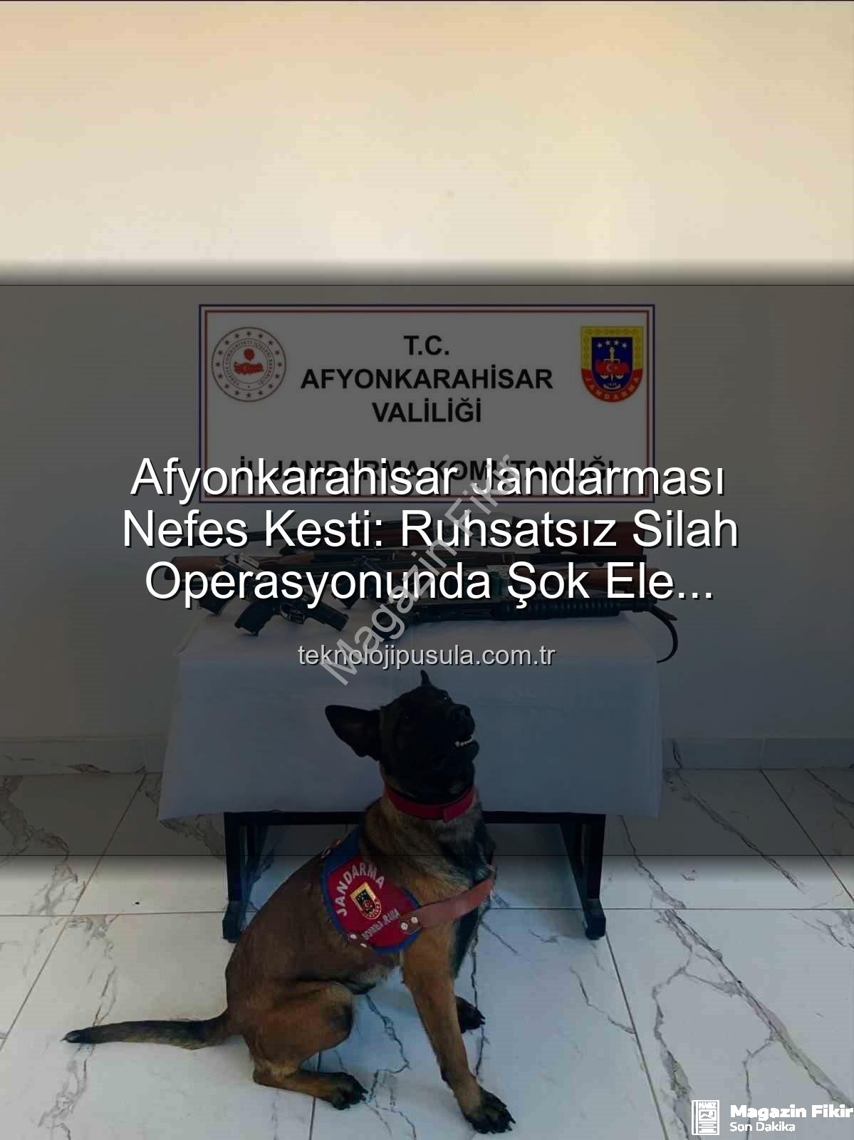 ruhsatsız silah - Afyonkarahisar'da Nefes Kesen Operasyon: 7 Ruhsatsız Silah Ele Geçirildi!