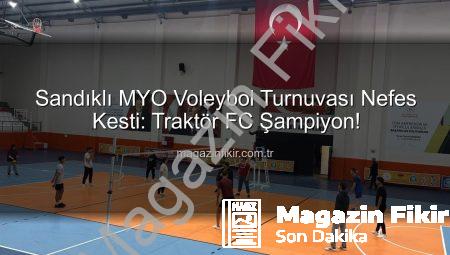 Sandıklı MYO Voleybol Turnuvası Nefes Kesti: Traktör FC Şampiyon!