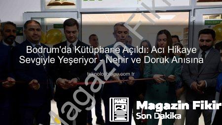 Bodrum’da Kütüphane İle Yaşatılan Kardeşlik: Nehir ve Doruk’un Anısı Ölümsüzleşiyor