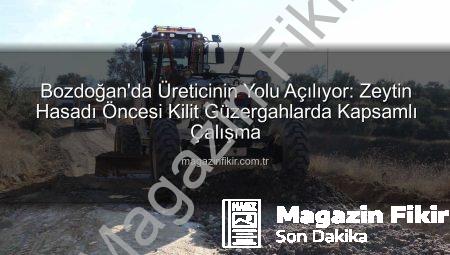 Bozdoğan’da Üreticinin Yolu Açılıyor: Zeytin Hasadı Öncesi Kilit Güzergahlarda Kapsamlı Çalışma